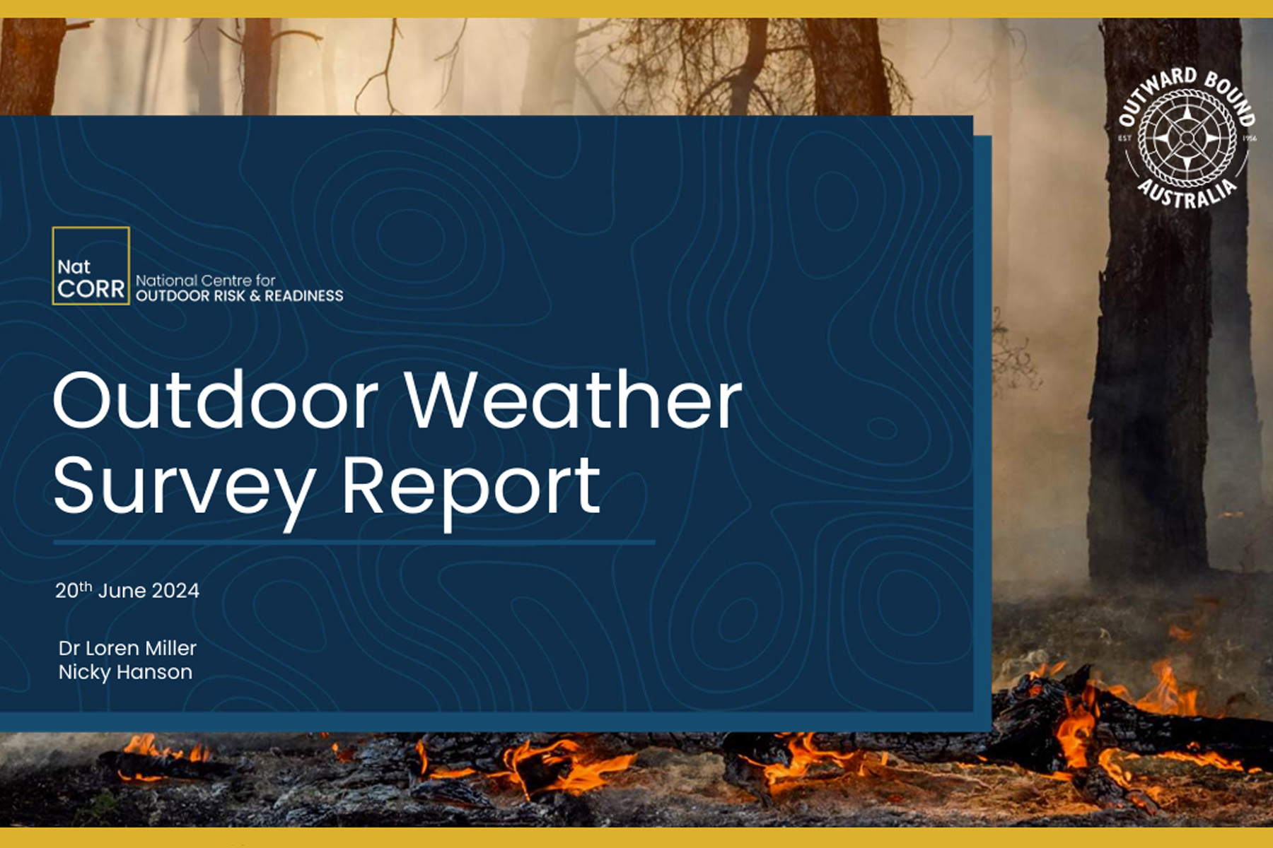 NatCORR Weather Survey Report