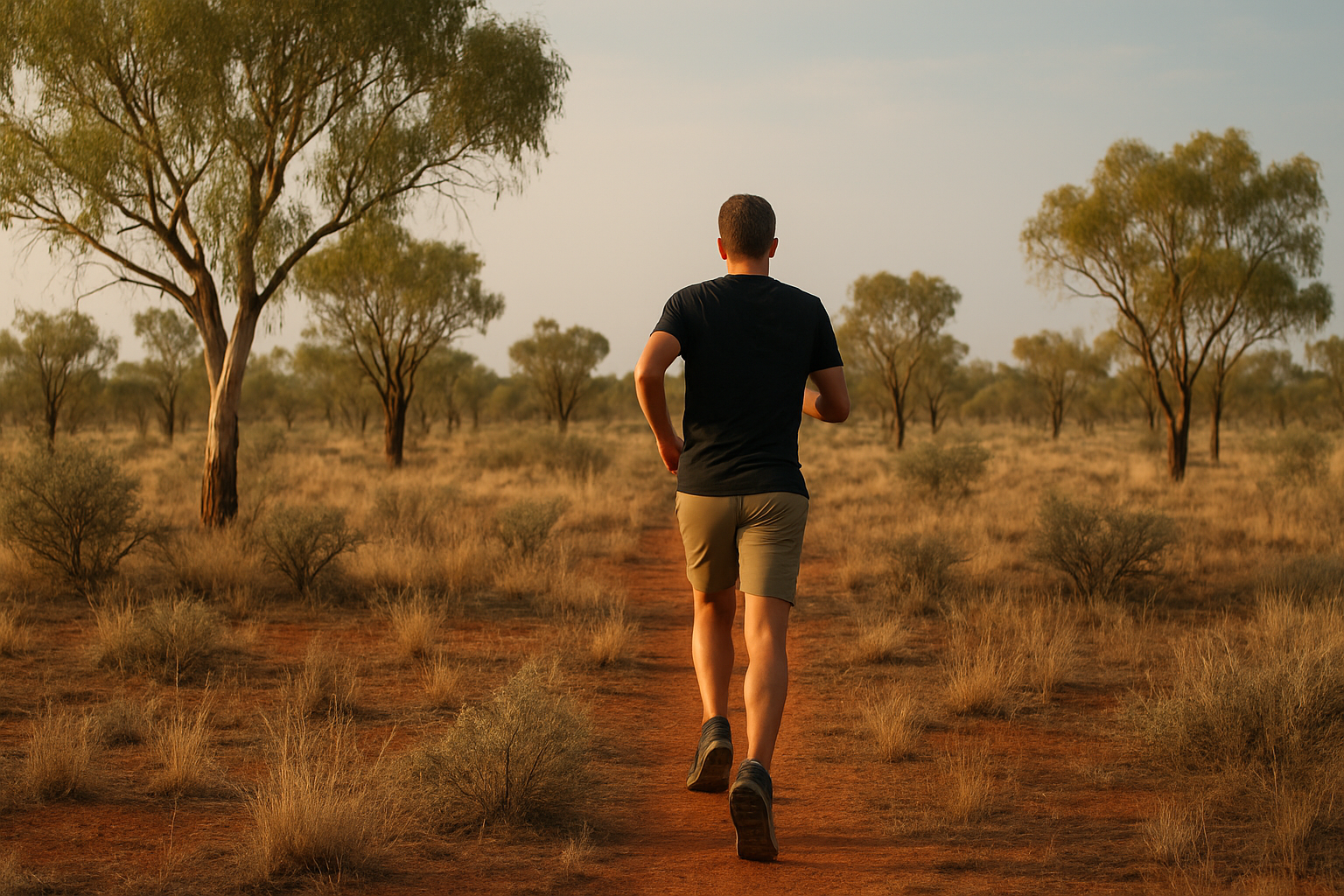 running in the bush