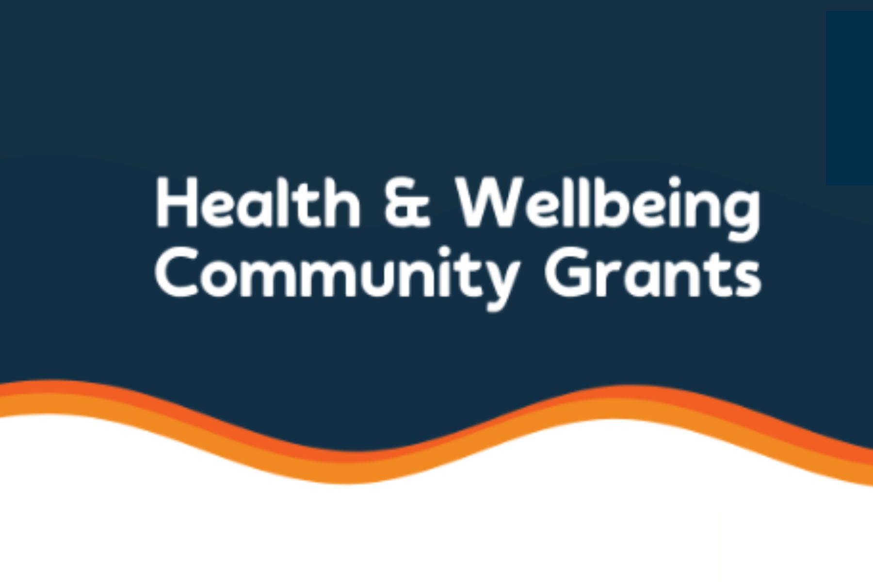 Health & Wellbeing Community Grant now open