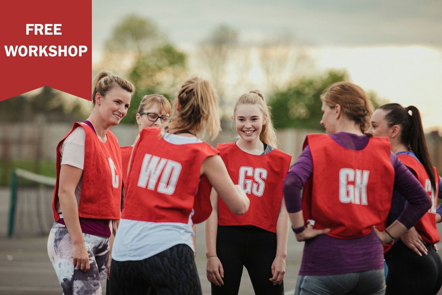 Women playing netball